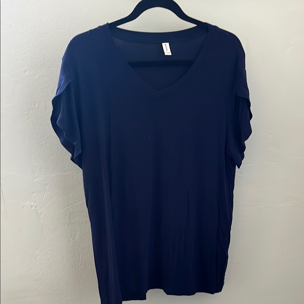 Blue Relaxed Short Sleeve T-Shirt